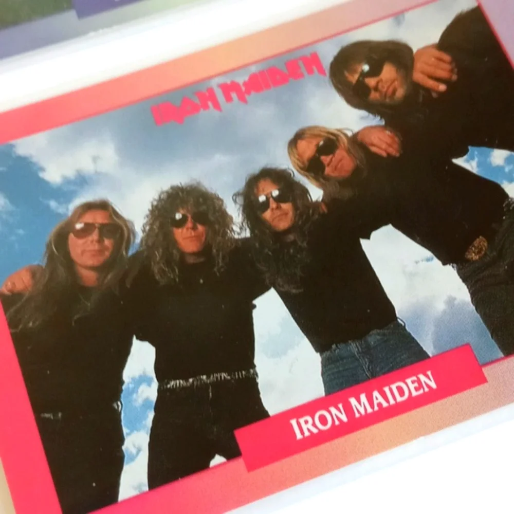 Rare 2x 1991 Iron Maiden Trading Vintage Collectors Cards Set of 2